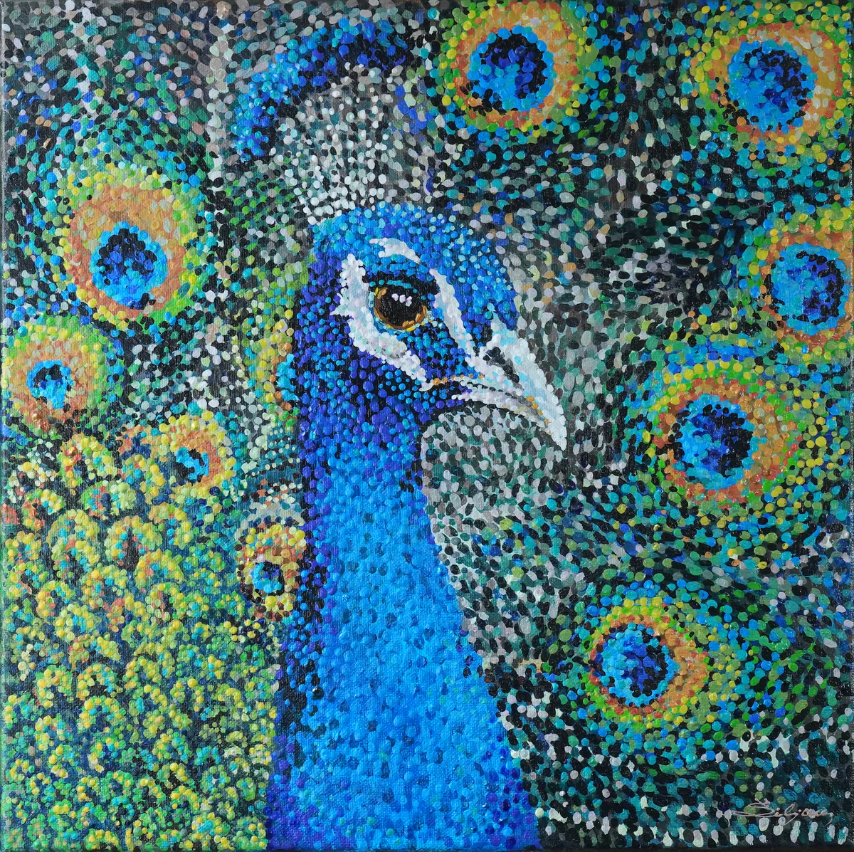 Paun (Peacock) — Unframed